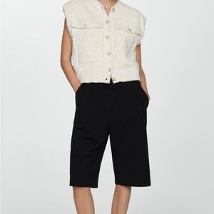 Mango Black Women's Bermudas